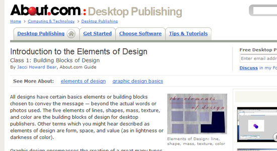 introduction to the elements of design