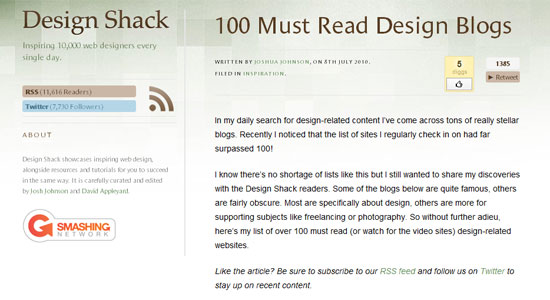 100 must read design blogs