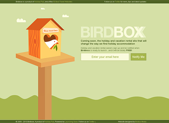birdboxx website design
