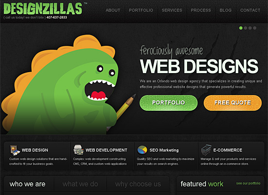 designzillas website design