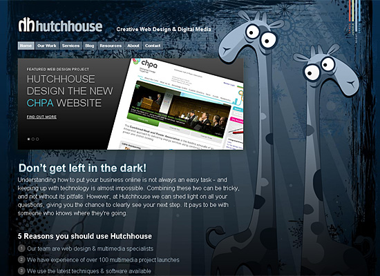 hutchhouse website design