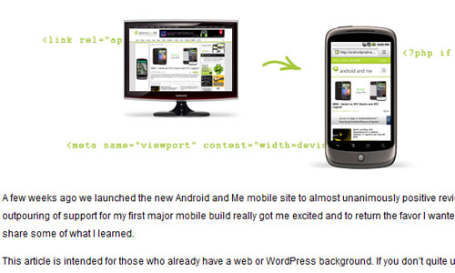 Making your WordPress blog Android and iPhone friendly