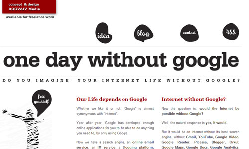 One Day without Google
