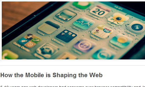 Designing a Mobile Stylesheet for your Website