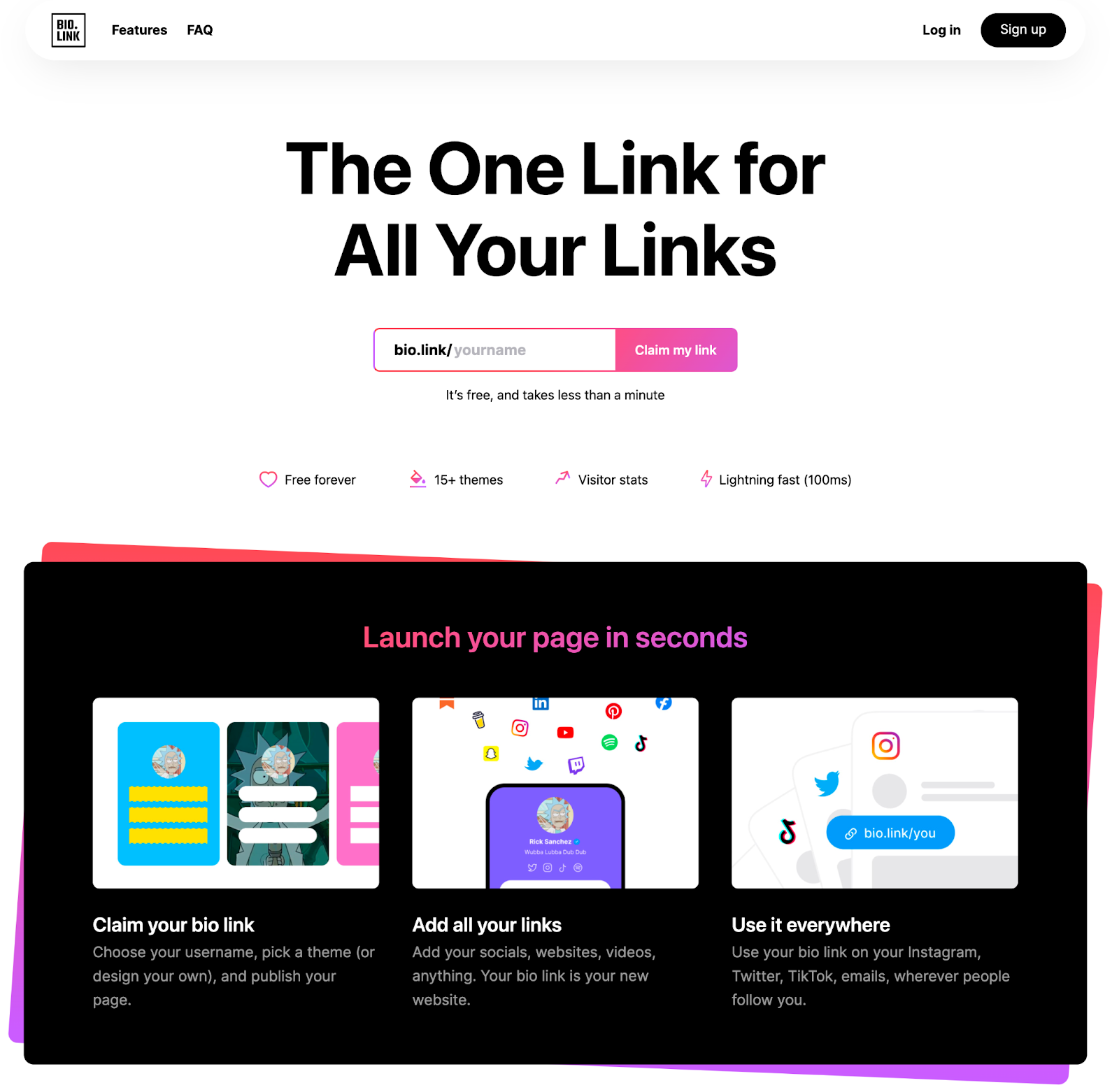 Interface do utilizador do Bio