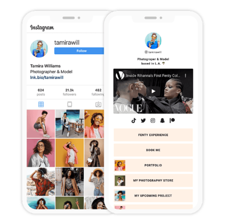 Interfaz de usuario de Linkin