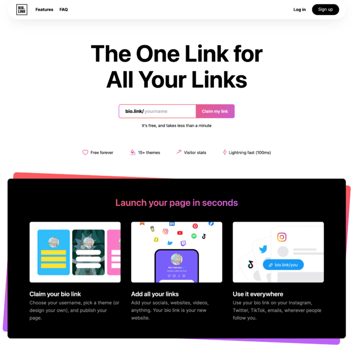 Interfaz de usuario de Bio