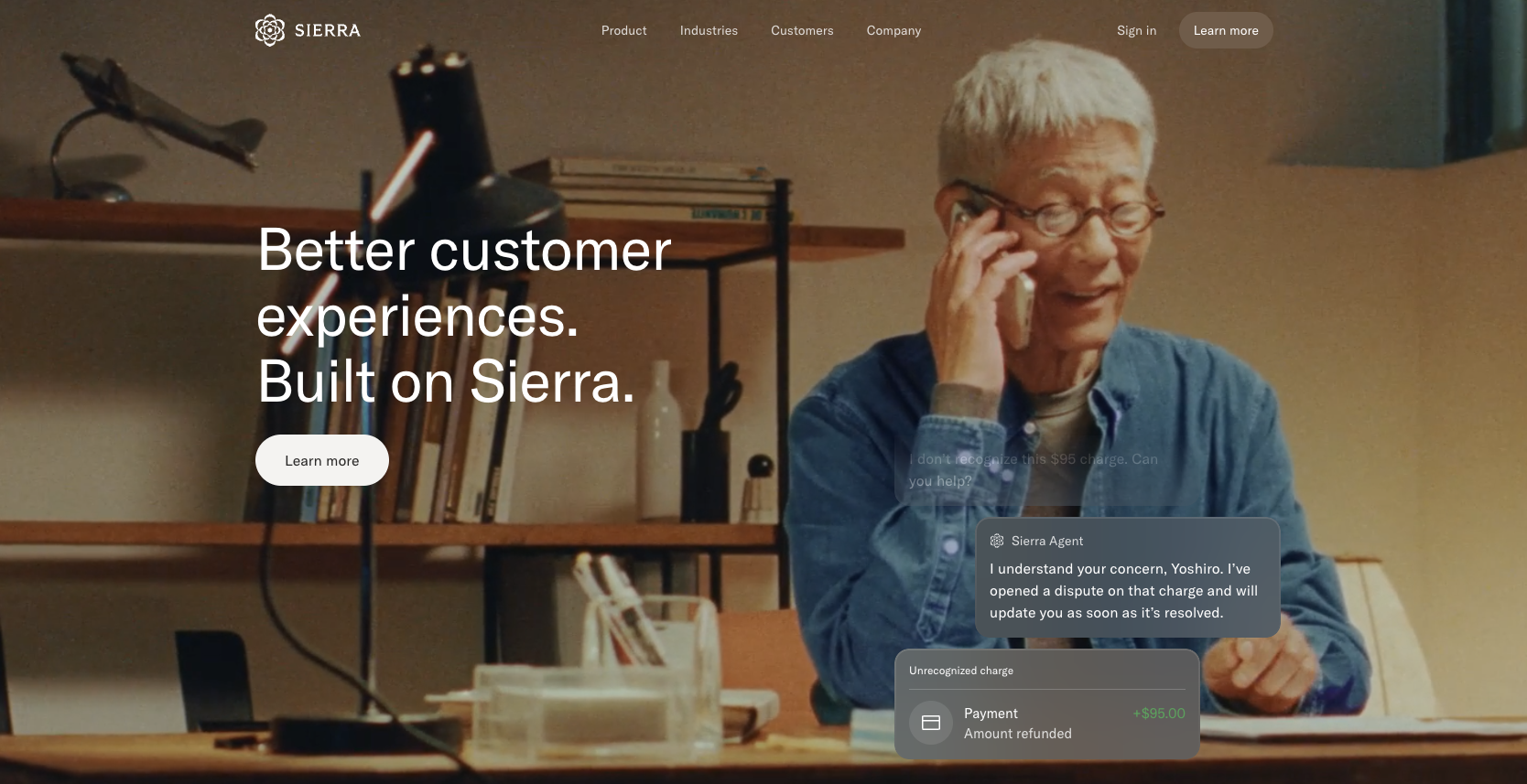 Sierra AI Landing Page