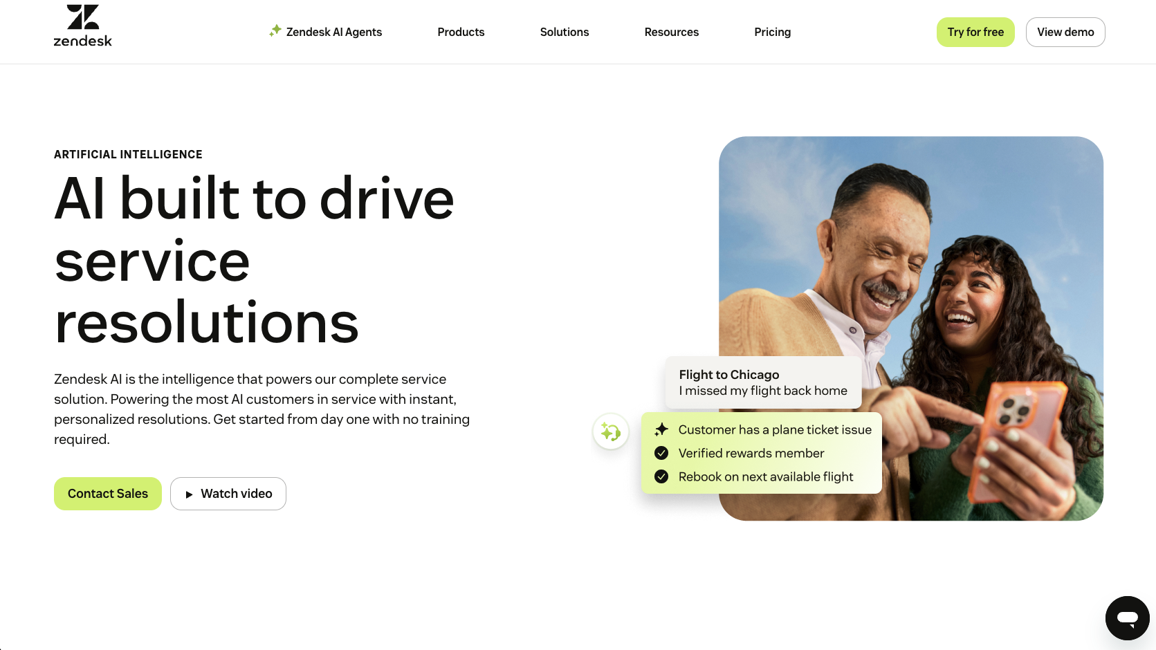 Zendesk AI Landing Page