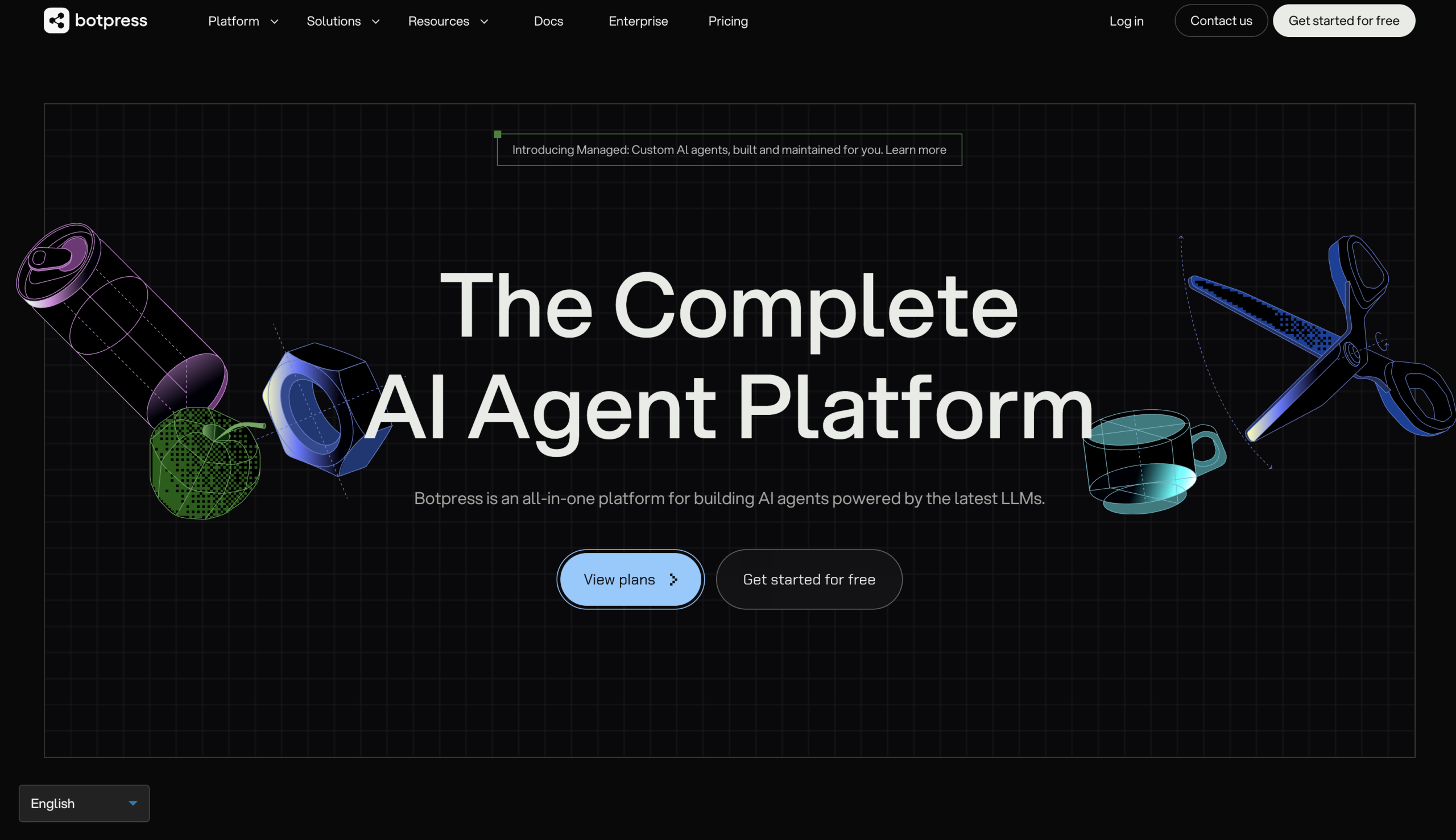 Botpress Landing Page