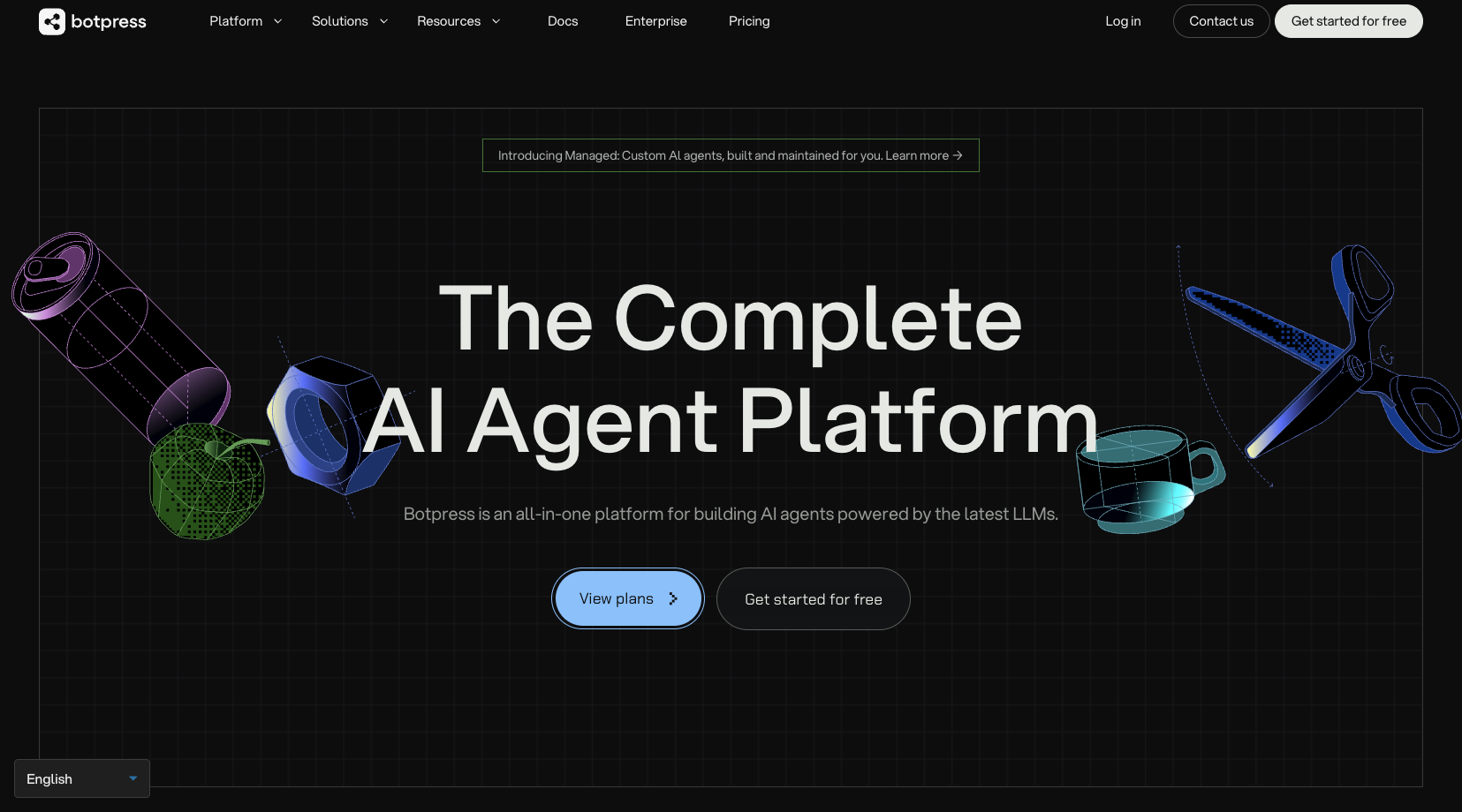 Botpress Landing Page