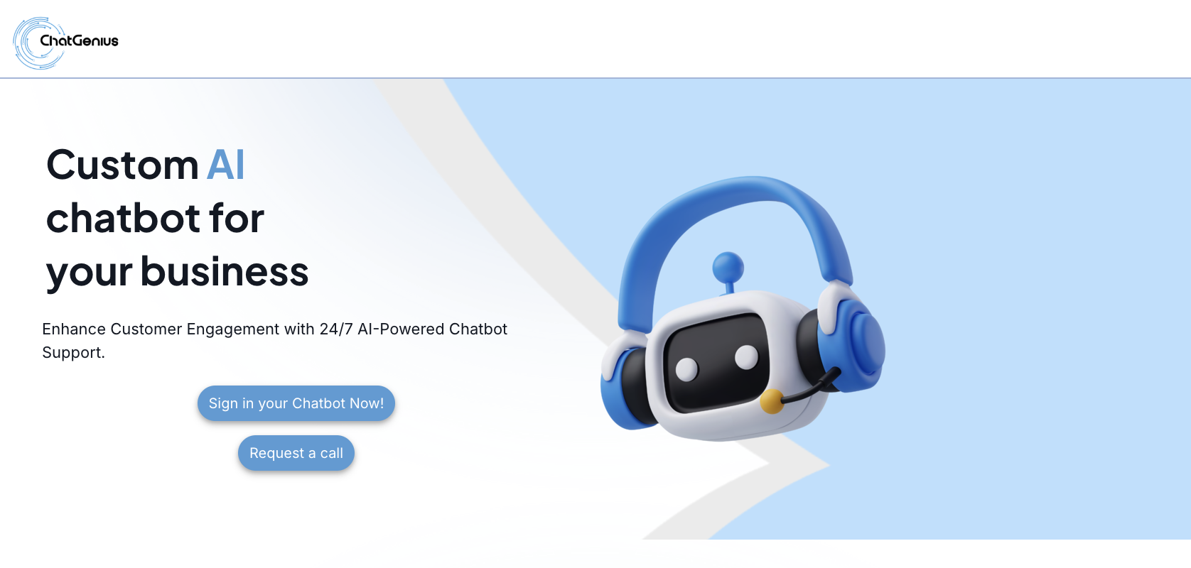 ChatGenius Landing Page