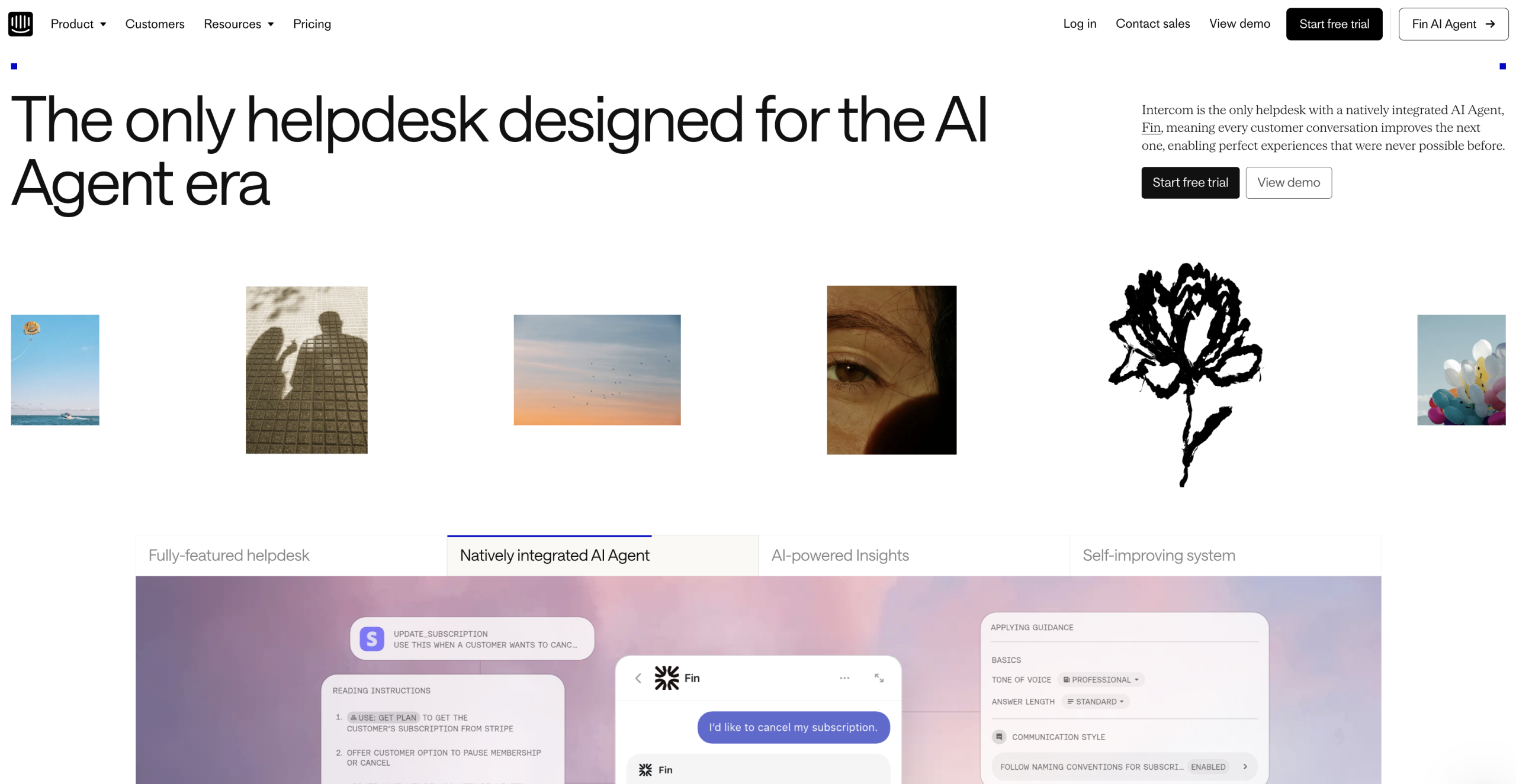 Intercom AI Landing Page