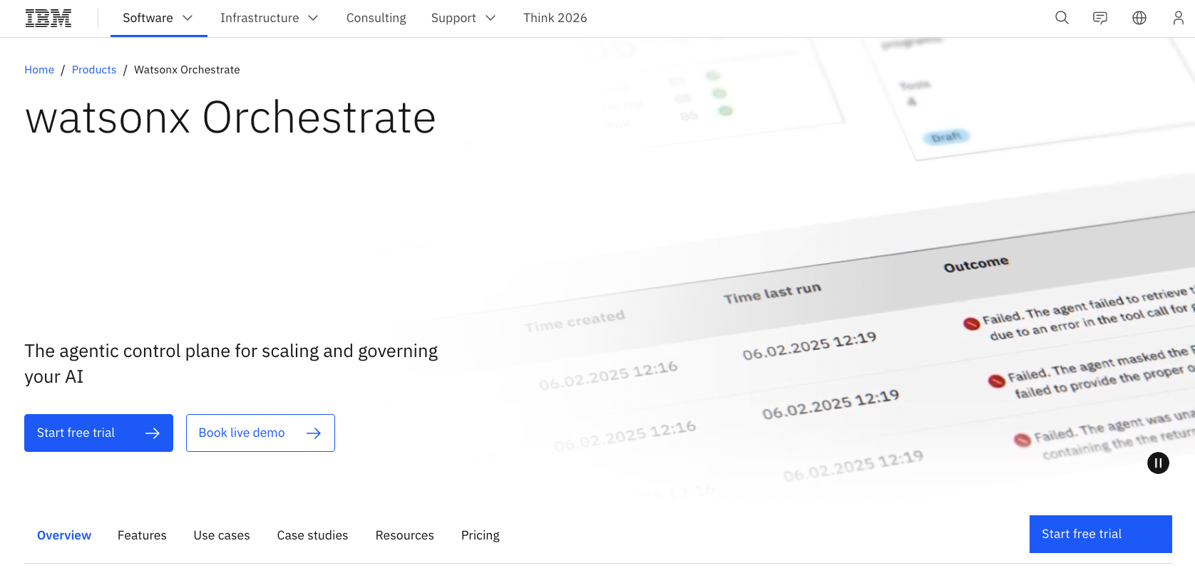 IBM Watson Assistant Landing Page