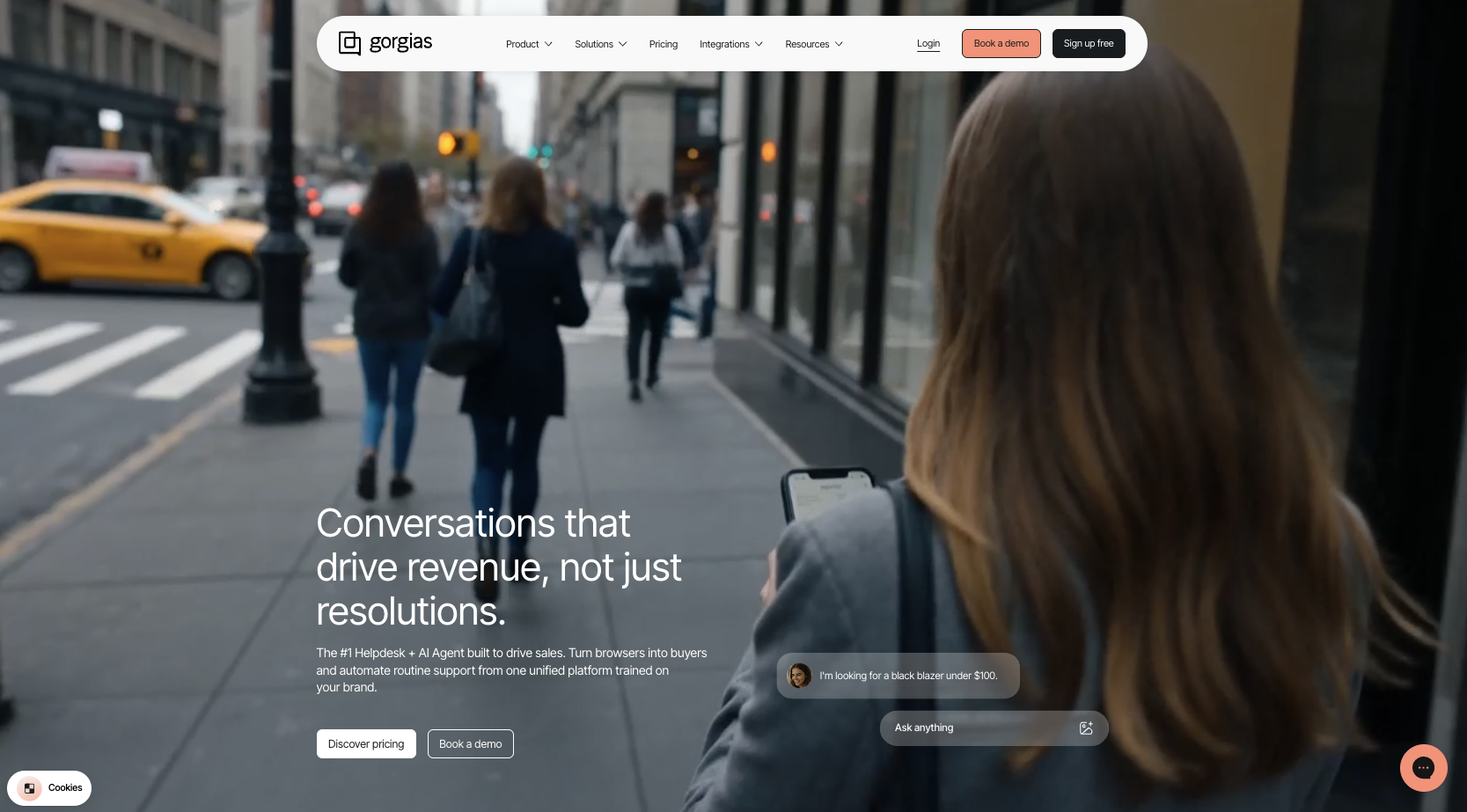 Gorgias Landing Page