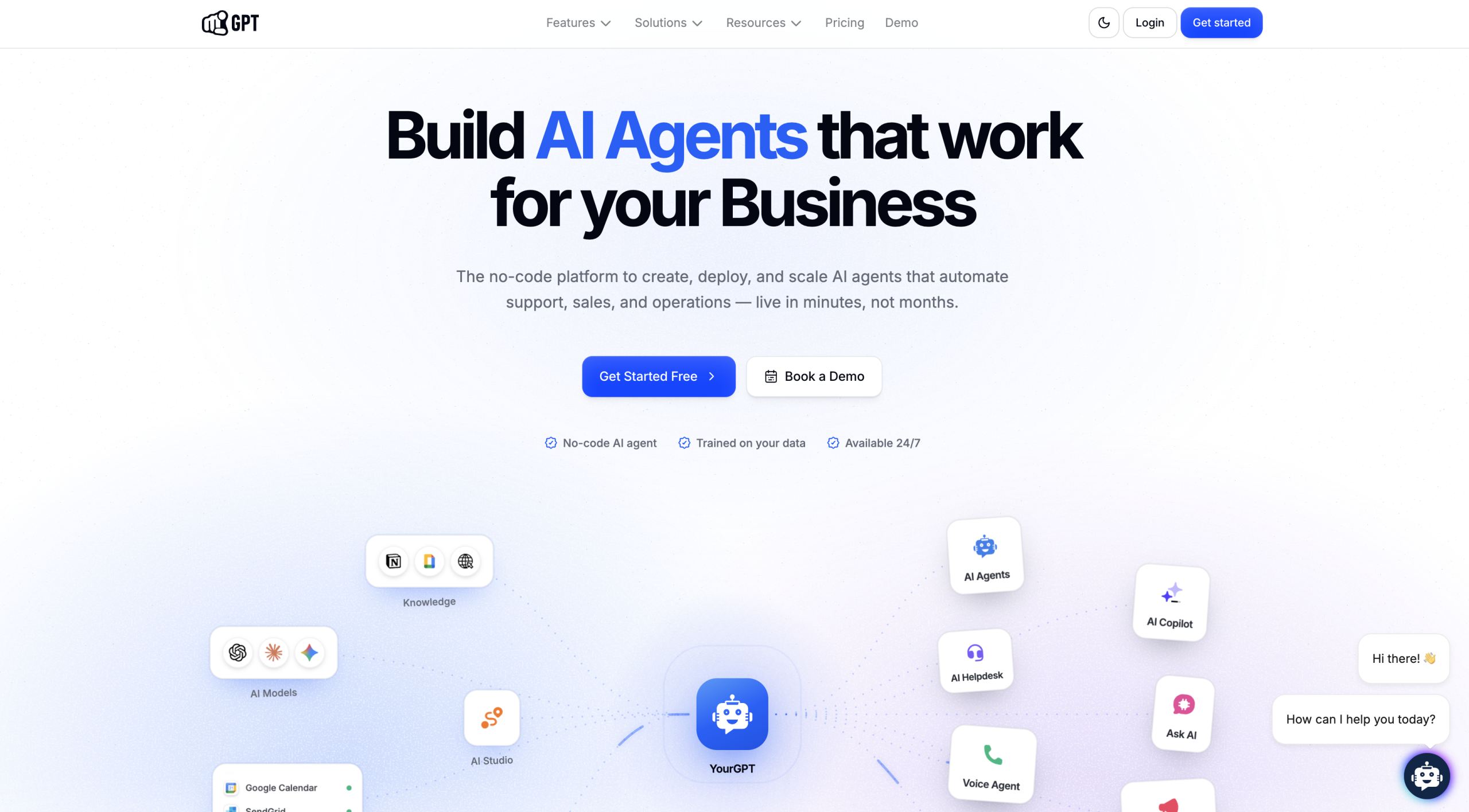YourGPT Landing Page