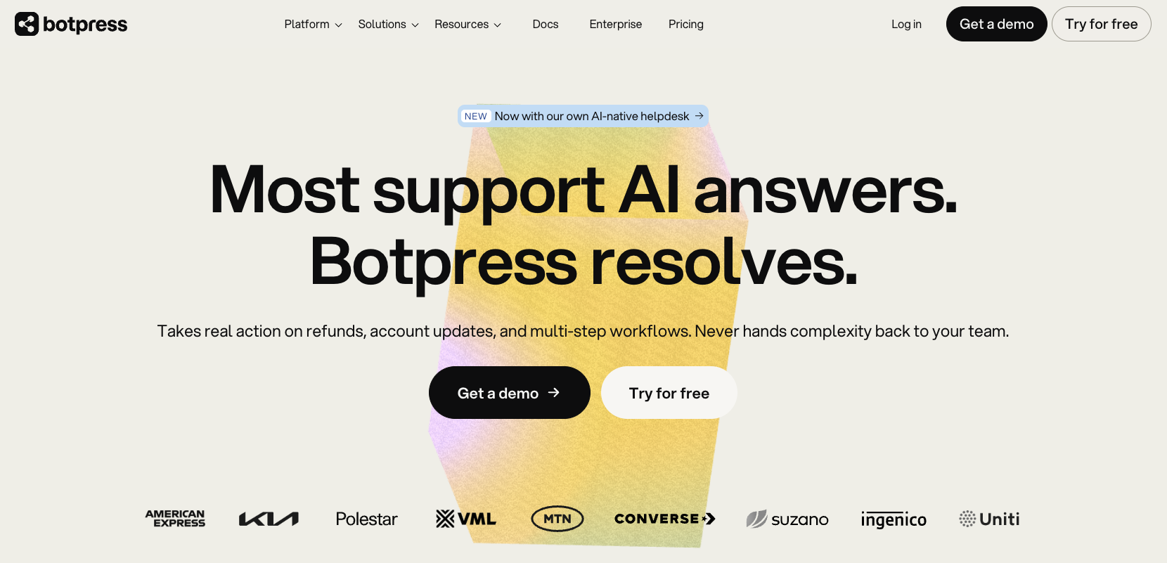 Botpress Landing Page
