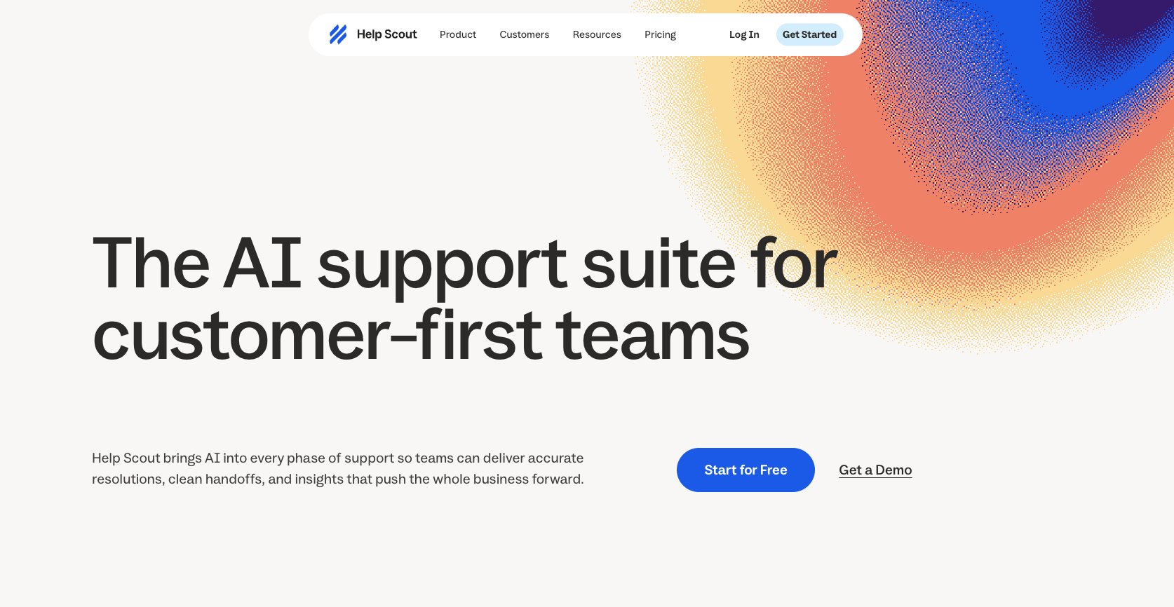 Help Scout Landing Page