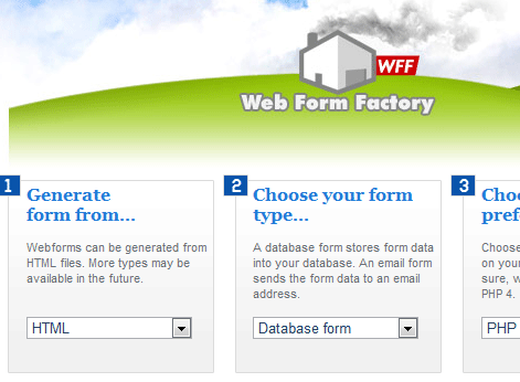Web Form Factory