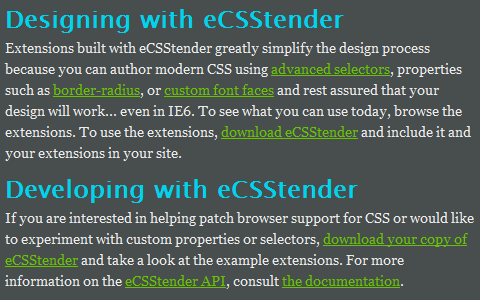 eCSStender