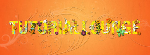 How To Create Floral Theme Typography Using Photoshop and Illustrator