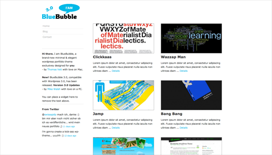 BlueBubble WordPress Theme