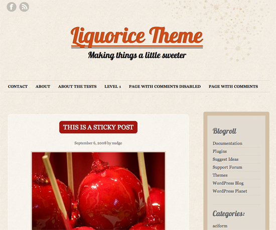 Liquorice WordPress Theme
