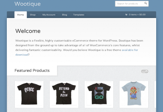 Wootique WordPress Theme