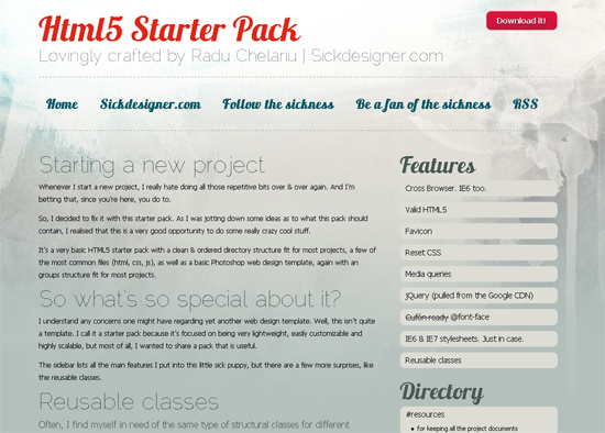 HTML5 Starter Pack