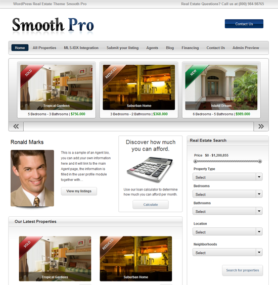 Smooth Pro Real Estate WordPress Theme