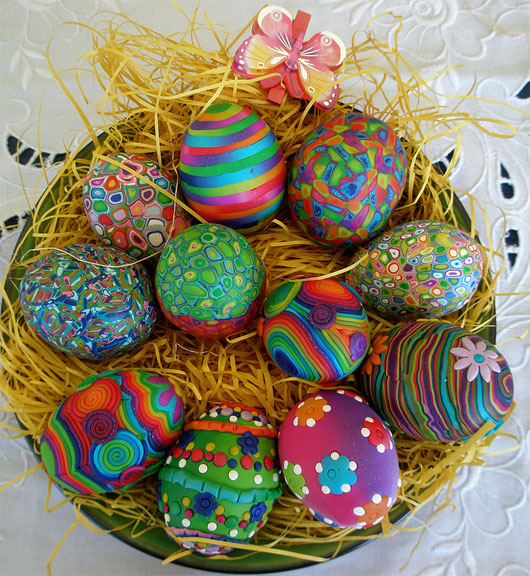 Easter Eggs in the basket
