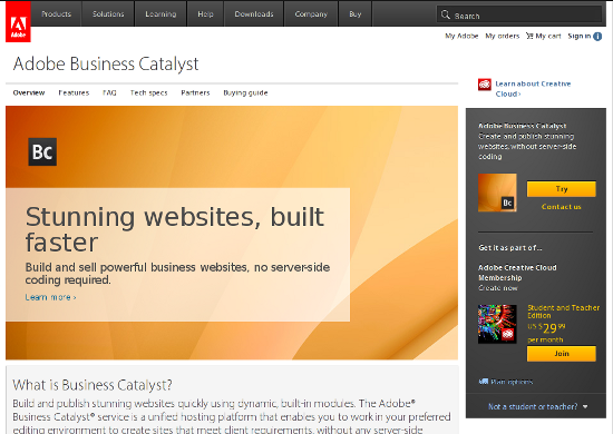 Adobe Business Catalyst