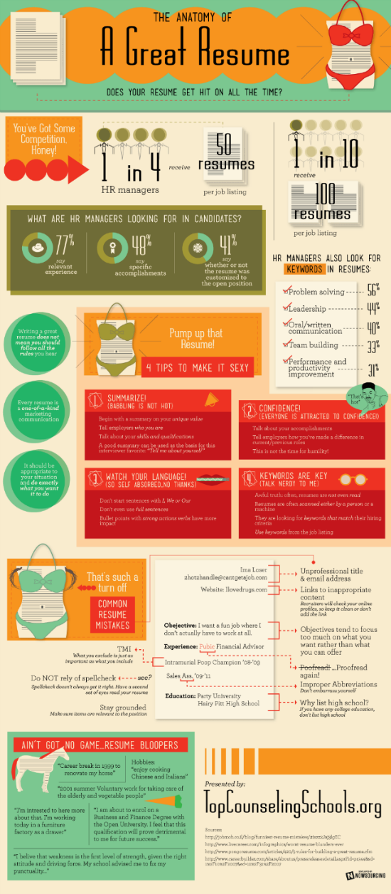 The Anatomy Of A Great Resume (by NowSourcing)
