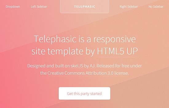 responsive site template