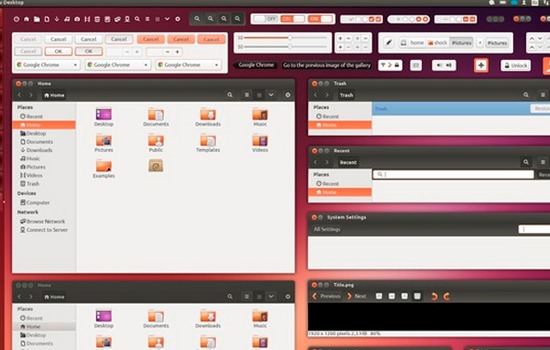 Ubuntu GUI template
