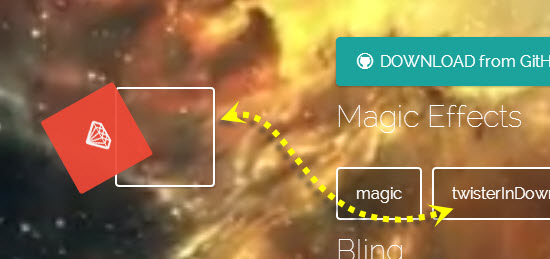 Magic.css: The visualization of the demo is not very impressive