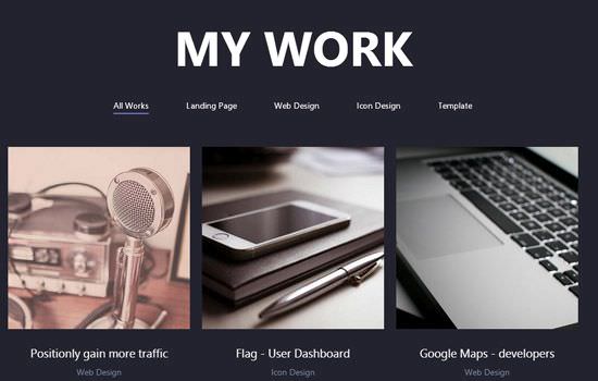 Lithium HTML template