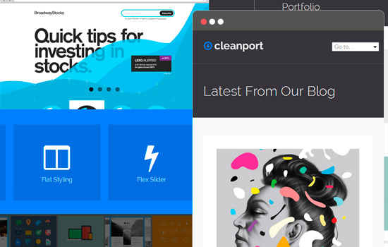 Cleanport lite wordpress theme