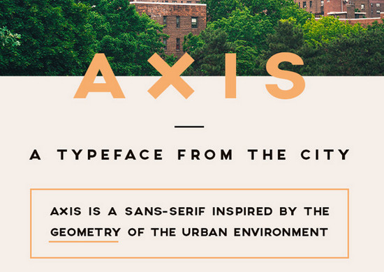 axis typeface