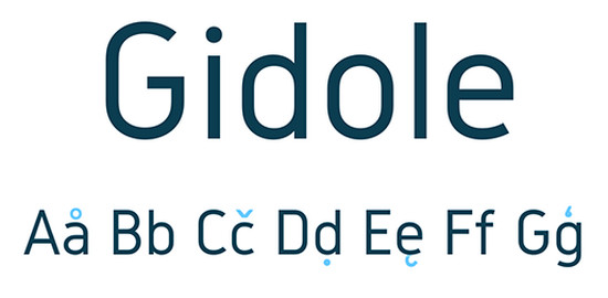 gidole typeface