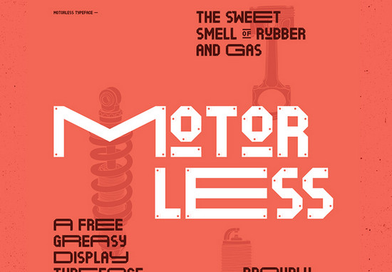motorless font