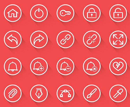slim rounded icons
