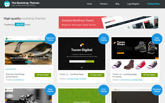 the bootstrap themes