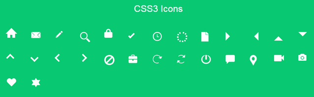 css3 icons
