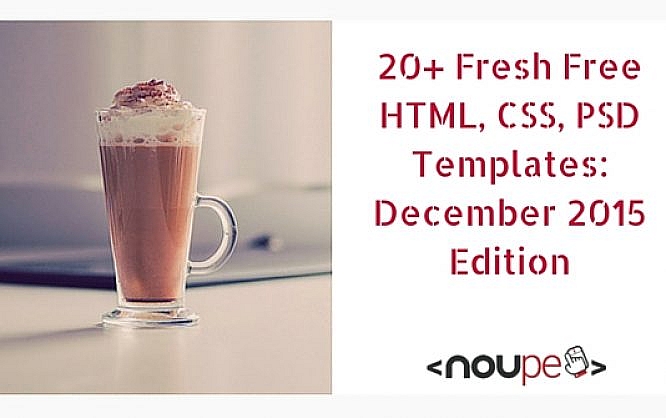 20 Fresh and Free HTML and PSD Templates plus GUI Packs: December 2015