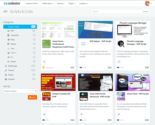 Codester: Brand-new, Fast Growing Marketplace for Developers and Designers