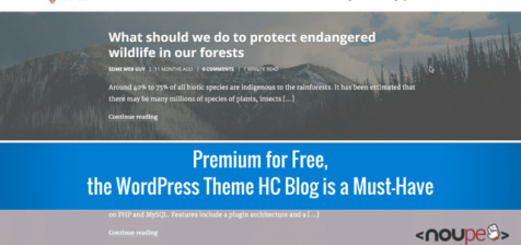 Premium for Free, the WordPress Theme HC Blog is a Must-Have