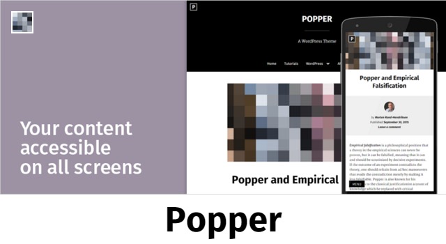 Popper: Accessibility & Mobile Friendly WordPress Theme