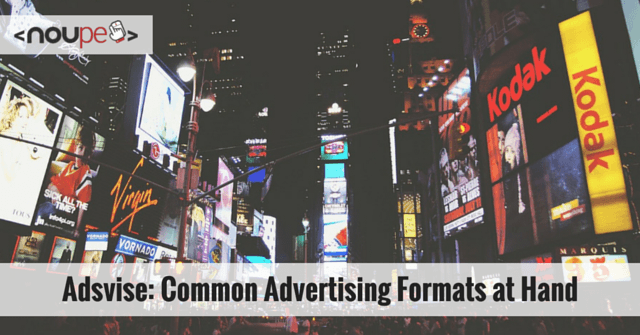 Adsvise: Common Advertising Formats at Your Hand