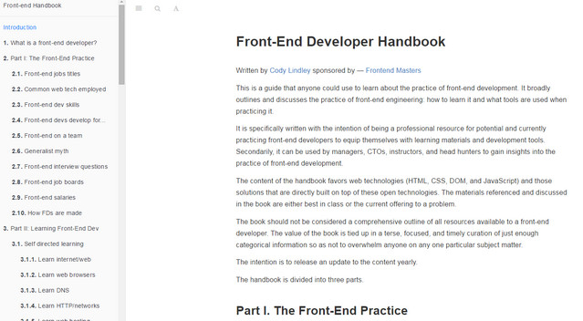 front-end developer handbook